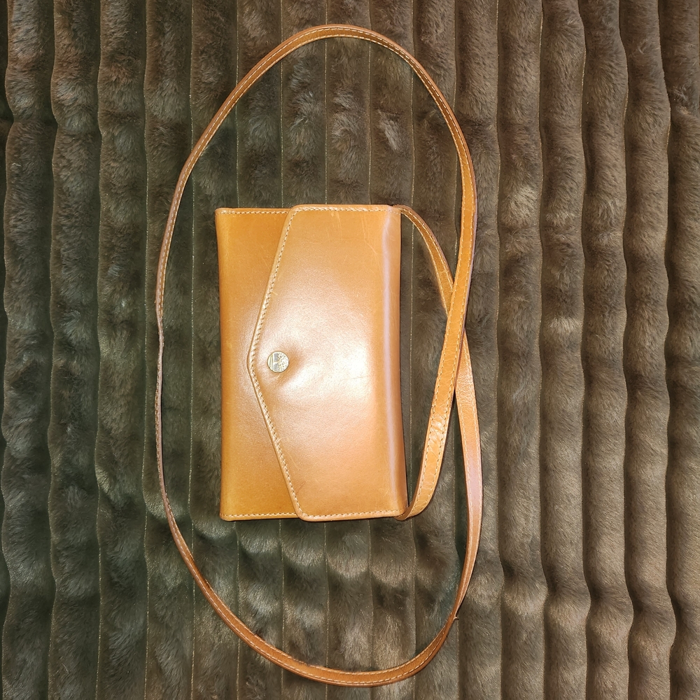 Timberland Tan Leather Crossbody Bag